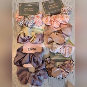 Assortes Multi-Colored Scrunchies- Set Of 24